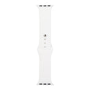 For Apple Watch Series 7 41mm / 6 & SE & 5 & 4 40mm / 3 & 2 & 1 38mm Silicone Watch Band, Short Section (female)(White)