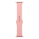 For Apple Watch Series 7 45mm / 6 & SE & 5 & 4 44mm / 3 & 2 & 1 42mm Silicone Watch Band, Short Section (female)(Pink)
