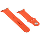 For Apple Watch Series 7 45mm / 6 & SE & 5 & 4 44mm / 3 & 2 & 1 42mm Silicone Watch Band, Short Section (female)(Citrus Color)