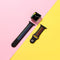 For Apple Watch Series 7 45mm / 6 & SE & 5 & 4 44mm / 3 & 2 & 1 42mm Rainbow Sport Watch Band (Black)