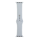 For Apple Watch Series 7 45mm / 6 & SE & 5 & 4 44mm / 3 & 2 & 1 42mm Silicone Watch Band, Short Section (female)(Blue Grey)