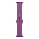 For Apple Watch Series 7 45mm / 6 & SE & 5 & 4 44mm / 3 & 2 & 1 42mm Silicone Watch Band, Short Section (female)(Purple)