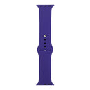 For Apple Watch Series 7 41mm / 6 & SE & 5 & 4 40mm / 3 & 2 & 1 38mm Silicone Watch Band, Long Section (Men)(Dark Purple)