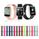 For Apple Watch Series 7 41mm / 6 & SE & 5 & 4 40mm / 3 & 2 & 1 38mm Silicone Watch Band, Long Section (Men)(China Red)