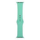 For Apple Watch Series 7 41mm / 6 & SE & 5 & 4 40mm / 3 & 2 & 1 38mm Silicone Watch Band, Long Section (Men)(Fragrant Green)