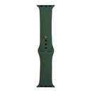 For Apple Watch Series 7 41mm / 6 & SE & 5 & 4 40mm / 3 & 2 & 1 38mm Silicone Watch Band, Long Section (Men)(Forest Green)