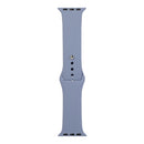 For Apple Watch Series 7 45mm / 6 & SE & 5 & 4 44mm / 3 & 2 & 1 42mm Silicone Watch Band, Long Section (Men)(Lavender Grey)