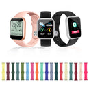 For Apple Watch Series 7 45mm / 6 & SE & 5 & 4 44mm / 3 & 2 & 1 42mm Silicone Watch Band, Long Section (Men)(Cherries)