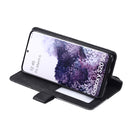 For Samsung Galaxy S20 Skin Feel Splicing Horizontal Flip Leather Case with Holder & Card Slots & Wallet & Photo Frame(Black)