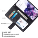 For Samsung Galaxy S20 Skin Feel Splicing Horizontal Flip Leather Case with Holder & Card Slots & Wallet & Photo Frame(Black)