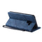 For Samsung Galaxy A8(2018) Skin Feel Splicing Horizontal Flip Leather Case with Holder & Card Slots & Wallet & Photo Frame(Blue)