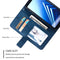 For Samsung Galaxy A8(2018) Skin Feel Splicing Horizontal Flip Leather Case with Holder & Card Slots & Wallet & Photo Frame(Blue)