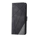 For Samsung Galaxy A8(2018) Skin Feel Splicing Horizontal Flip Leather Case with Holder & Card Slots & Wallet & Photo Frame(Black)