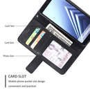 For Samsung Galaxy A8(2018) Skin Feel Splicing Horizontal Flip Leather Case with Holder & Card Slots & Wallet & Photo Frame(Black)