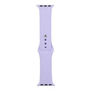 For Apple Watch Series 7 41mm / 6 & SE & 5 & 4 40mm / 3 & 2 & 1 38mm Silicone Watch Band, Short Section (Female)(Light Purple)
