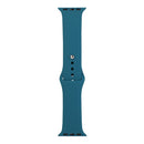 For Apple Watch Series 7 45mm / 6 & SE & 5 & 4 44mm / 3 & 2 & 1 42mm Silicone Watch Band, Short Section (Female)(Star Blue)