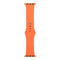 For Apple Watch Series 7 45mm / 6 & SE & 5 & 4 44mm / 3 & 2 & 1 42mm Silicone Watch Band, Short Section (Female)(Papaya)