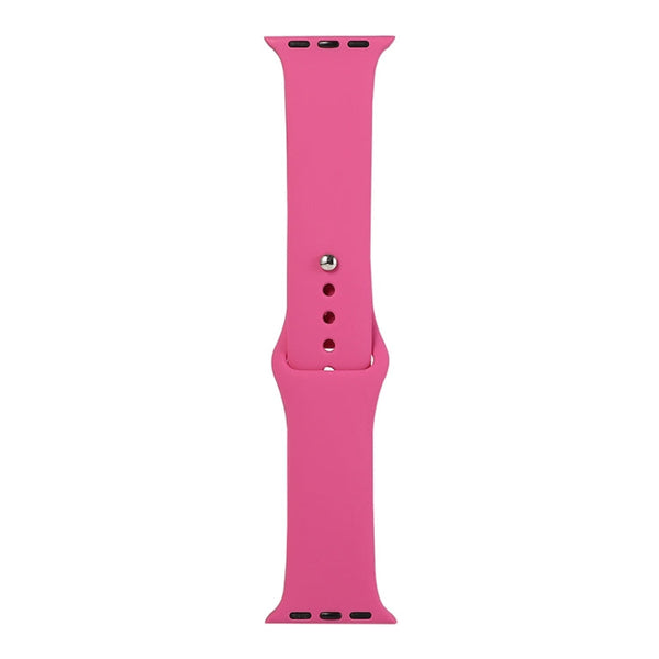 For Apple Watch Series 7 45mm / 6 & SE & 5 & 4 44mm / 3 & 2 & 1 42mm Silicone Watch Band, Short Section (Female)(Dragon Fruit)