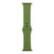 For Apple Watch Series 7 45mm / 6 & SE & 5 & 4 44mm / 3 & 2 & 1 42mm Silicone Watch Band, Short Section (Female)(Pine Forest Green)