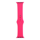 For Apple Watch Series 7 45mm / 6 & SE & 5 & 4 44mm / 3 & 2 & 1 42mm Silicone Watch Band, Short Section (Female)(Firefly Rose)