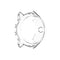 For Suunto 9 Transparent TPU Silicone Watch Case(Transparent White)