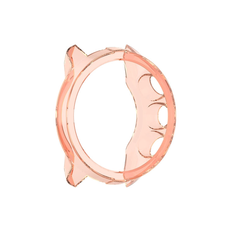 For Suunto 9 Transparent TPU Silicone Watch Case(Transparent Orange)