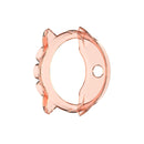 For Suunto 9 Transparent TPU Silicone Watch Case(Transparent Orange)