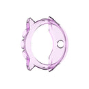 For Suunto 9 Transparent TPU Silicone Watch Case(Transparent Purple)