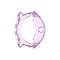 For Suunto 9 Transparent TPU Silicone Watch Case(Transparent Purple)