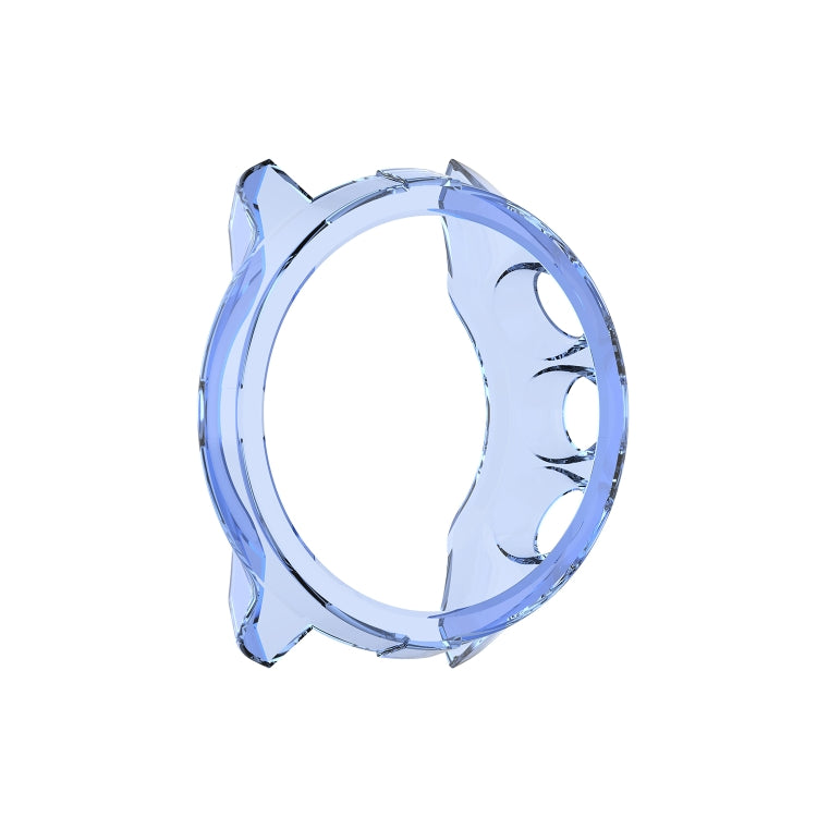 For Suunto 9 Transparent TPU Silicone Watch Case(Transparent Blue)