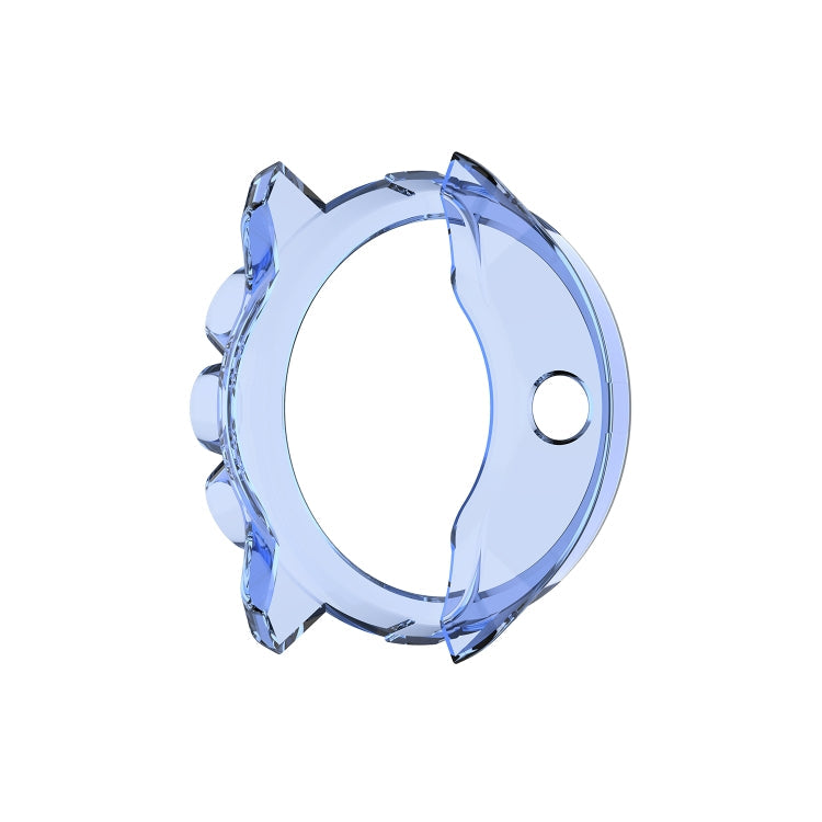 For Suunto 9 Transparent TPU Silicone Watch Case(Transparent Blue)