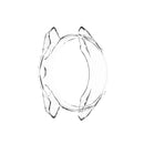 For Garmin Approach S62 Transparent TPU Silicone Watch Case(Transparent White)