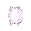 For Garmin Approach S62 Transparent TPU Silicone Watch Case(Transparent Purple)