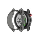 For Garmin Approach S62 Transparent TPU Silicone Watch Case(Transparent Black)