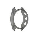 For Garmin Approach S62 Transparent TPU Silicone Watch Case(Transparent Black)