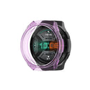 For Huawei Watch GT 2e Transparent TPU Silicone Watch Case(Transparent Purple)