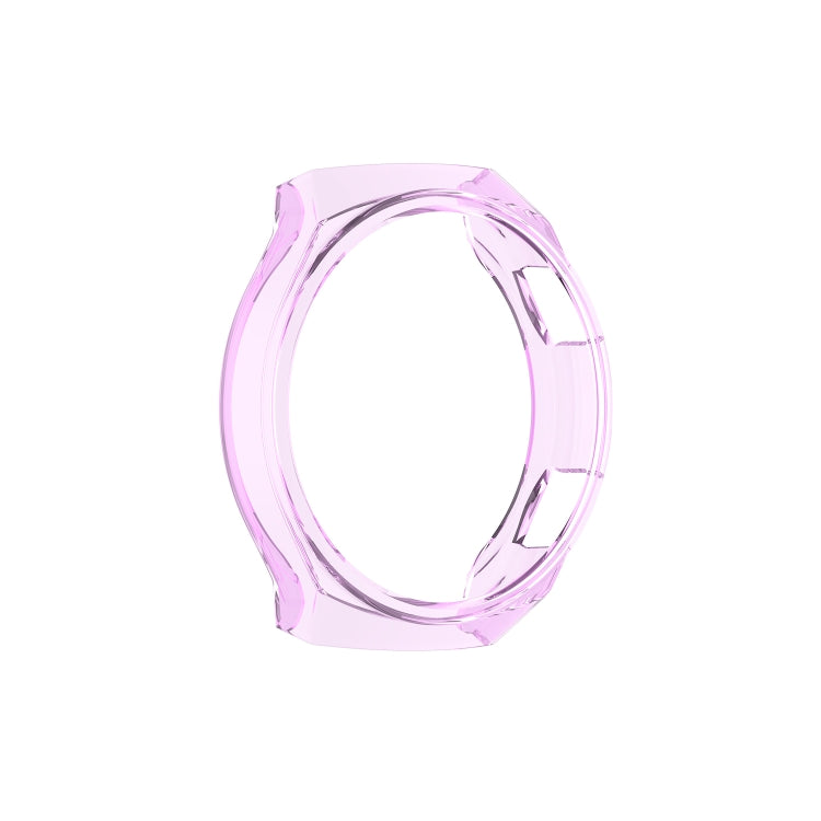 For Huawei Watch GT 2e Transparent TPU Silicone Watch Case(Transparent Purple)