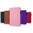 For Lenovo Tab M8 TB-8505F 8505X 8.0 Calf Pattern Double Folding Design Embossed Leather Case with Holder & Card Slots & Pen Slot & Elastic Band(Pink)
