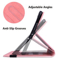 For Lenovo Tab M8 TB-8505F 8505X 8.0 Calf Pattern Double Folding Design Embossed Leather Case with Holder & Card Slots & Pen Slot & Elastic Band(Pink)