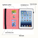 For Lenovo Tab M8 TB-8505F 8505X 8.0 Calf Pattern Double Folding Design Embossed Leather Case with Holder & Card Slots & Pen Slot & Elastic Band(Pink)