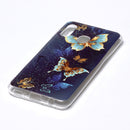 For Samsung Galaxy A20e Luminous TPU Soft Protective Case(Double Butterflies)