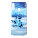 For Samsung Galaxy A20s Luminous TPU Soft Protective Case(Butterflies)