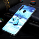 For Samsung Galaxy A20s Luminous TPU Soft Protective Case(Butterflies)
