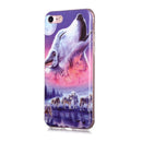 For iPhone SE 2022 / SE 2020 / 8 / 7 Luminous TPU Soft Protective Case(Seven Wolves)