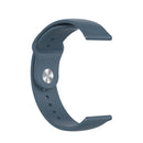 18mm Universal Reverse Buckle Wave Silicone Watch Band, Size:L(Blue)