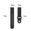18mm Universal Reverse Buckle Wave Silicone Watch Band, Size:S(Lime)