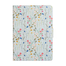 For Amazon Kindle Fire 7 (2019) Flower Pattern Horizontal Flip Leather Case with Card Slots & Holder(Small Floral)