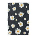 For Amazon Kindle Fire HD 8 (2020) Flower Pattern Horizontal Flip Leather Case with Card Slots & Holder(Small Daisies)