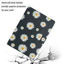 For Amazon Kindle Fire HD 8 (2020) Flower Pattern Horizontal Flip Leather Case with Card Slots & Holder(Small Daisies)