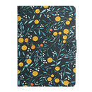 For Amazon Kindle Fire HD 8 (2020) Flower Pattern Horizontal Flip Leather Case with Card Slots & Holder(Yellow Fruit)